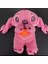 Lilo ve Stitch Nefes Alan Çocuk Peluş Sakinleştirici Oyuncak Karikatür Bebek Müzik Işık Uyku Oyuncağı Pembe Stitch (Yurt Dışından) 2