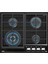 - GZC 64320 XBC BK - Ankastre ExactFlame Teknolojili Kristal Wok Gözlü Cam Gazlı Ocak - Döküm Izgara - Siyah - 60 cm - 112570169 2