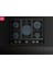 GZC 75330 XBN BK Ankastre ExactFlame Teknolojili Kristal Wok Gözlü Cam Gazlı Ocak Döküm Izgara Siyah 70 cm 112570173 4