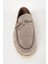 Erkek Klasik Bağcıklı Loafer Ayakkabı Gerçek Deri Mc 17405 Koyu Bej 4