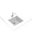 SQUARE 50.40 TG ARTIC WHITE Tezgahaltı Granit Eviye Beyaz 50 cm 115230024 2