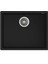 SQUARE 50.40 TG SP BLACK Tezgahaltı Granit Eviye Siyah 50 cm 115230020 1