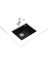 SQUARE 50.40 TG SP BLACK Tezgahaltı Granit Eviye Siyah 50 cm 115230020 2