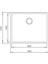 SQUARE 50.40 TG SP BLACK Tezgahaltı Granit Eviye Siyah 50 cm 115230020 3