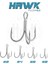 Hawk Süper Anti-Rust Üçlü Kanca 1
