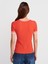 10765 Bisiklet Yaka Çizgili Triko Bluz-Kırmızı-E. 2