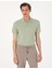 Erkek Çağla Yeşili Slim Fit %100 Pamuk Polo Yaka Basic Tişört 50306448-VR016 3
