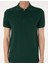 Erkek Koyu Yeşil Slim Fit %100 Pamuk Polo Yaka Basic Tişört 50306448-VR079 6