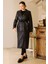 Torba Cepli Düğmeli Siyah Kadın Trençkot D87055-2K5 3
