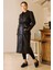 Torba Cepli Düğmeli Siyah Kadın Trençkot D87055-2K5 4