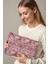 Kırmızı Etnik Paisley Desenli Clutch Portföy Çanta 1