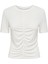 Onlfree Büzgülü Regular Fit Bisiklet Yaka T Shirt Bayan T Shirt 15346602 5