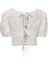 Onlcharis Pamuklu Işlemeli Regular Fit Balon Kol Top Bayan Top 15346915 2