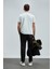 Logolu Pamuk Karışımlı Regular Fit Bisiklet Yaka T Shirt Erkek T Shirt 111020235 5