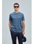 Logolu Streç Pamuklu Regular Fit Bisiklet Yaka T Shirt Erkek T Shirt 111020240 1