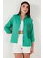 Regular Fit Güpürlü Cep Detaylı Uzun Kollu Gömlek Bayan Gömlek 6773215 5