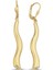 14 Ayar Curled Altın Küpe 1