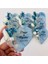 Epoksi Magnet, 25 adet, Söz, Nişan, Kına, Düğün, Nikah, Baby Shower, Doğum Hediyesi -- Mavi ve Pembe renk, Kuru çiçek, inci süsleme ve gümüş detaylar 3