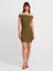 91462 Bardot Mini Elbise-Haki 4