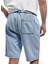 Beli Bağcıklı Cep Detaylı Bermuda Oversize Jean Şort 3