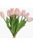 Lale Buket Pembe 32CM 9'lu 3