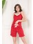 Kadın Ip Askılı Şortlu Yazlık Pijama Takımı 2