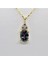 14 Ayar Altın Kolye -1.3Ct Mistik Topaz Aleksandrit Oval Taşlı Pırlanta Montürü Nano Has Taşlı Altın Kolye-Hediye 14 Ayar Altın Kolye 7