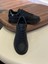1051 Siyah Mat - Rugan Detay Hakiki Deri Erkek Sneakers 3