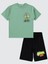 Erkek Çocuk Pijama Takımı 6-9 Yaş Soft Haki 1