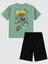 Erkek Çocuk Pijama Takımı 6-9 Yaş Soft Haki 3
