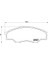 Ön Fren Balata Toyota Hılux 2.5l 2kdftv KUN15 Vıgo 4x2 08-09 044650K160-04465YZZQA-044650K010 1