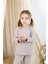 Basic Fitilli Interlok Kumaş %100 Pamuk 1-5 Yaş Beyaz Bebek Pijama Takımı 1