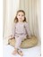 Basic Fitilli Interlok Kumaş %100 Pamuk 1-5 Yaş Beyaz Bebek Pijama Takımı 4