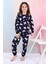 Kuromi Desenli Kız Çocuk Pijama Takımı Pembe 3-8 Yaş 5