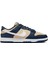 Dunk Low Next Nature Leather Women Sneaker Hakiki Deri Beyaz Lacivert Kadın Spor Ayakkabı 1