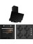 (AEF6601B01 - ACO5601B02 - 3480B01) Siyah Cam Ankastre Set 1