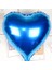 Kalp Uçan Balon Folyo Mavi 80 cm 32 Inç 2