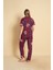Kadın Kırmızı Ayıcıklı Kısa Kol Gömlek Pijama Takımı 3