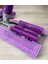 Mandallı Mop , Yer Duvar Cam Fayans Silme (Yedek Mikrofiber Bezli) Mor Renk Temizlik Mop Paspas 4