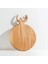Bambu Dekoratif Geyik Figürlü Kesme Tahtası Oval - Peynir Tahtası - Dekoratif Sunumluk 36 cm x 26 cm 1