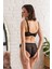 Kadife Sütyen ve Slip Külot Takım Lacivert (MGP32141) 2