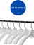 10 Adet Soft Beyaz Abs Plastik Askı Ceket Elbise Askısı Kıyafet Askısı Gömlek Askısı 4