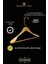 Business Class 3 Adet 48 cm Gold Italyan Kanca Masif Ahşap Elbise Askısı Palto Askısı Ceket Askısı 3
