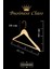 Business Class 45 cm Gold Italyan Kanca 3 Adet Ceket Askısı Buluz Askısı Elbise Askısı Ahşap Askı 3