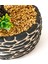 Dekoratif Saksılı Bonsai Meri Yapay Çiçek - Siyah / Yeşil - 20x20x36 cm 6