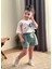 Kız Çocuk Stitch Detaylı 2'li Takım 2