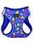 Air-Mesh Reflektörlü Köpek - Kedi Göğüs Tasması Mavi Dino Desenli 1