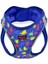 Air-Mesh Reflektörlü Köpek - Kedi Göğüs Tasması Mavi Dino Desenli 4