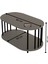 Modern Oval Orta Sehpa Çift Katlı Metal Ayaklı Salon, Ofis, Dekoratif Sehpa, Kahve Sehpası 4