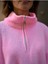 Kadın Oversize Fermuarlı Crop Triko Kazak 5